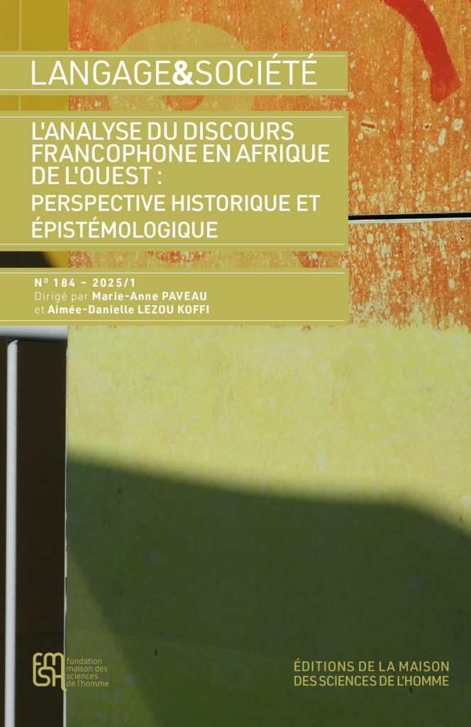 Langage & Société n° 184 – 2025/1