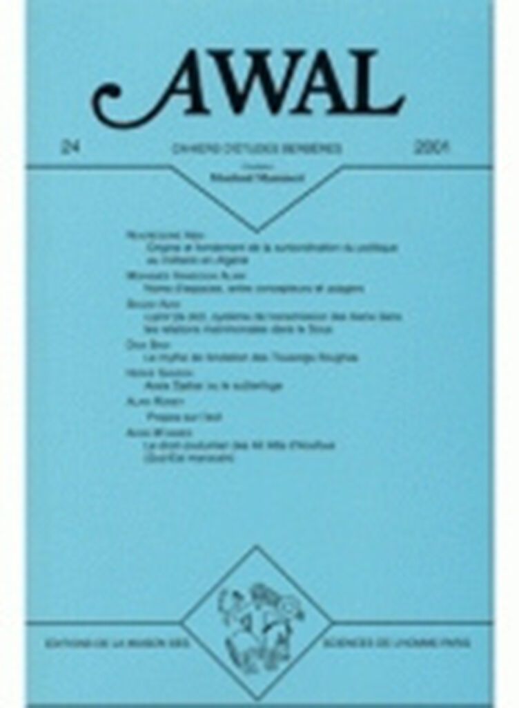 Awal, n° 24/2001