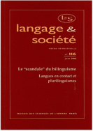 Langage et société, n° 116/juin 2006