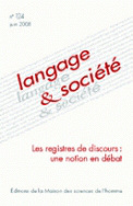 Langage et société, n° 124/juin 2008