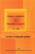 Cahiers de la recherche sur l'éducation et les savoirs, n°8/2009