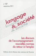 Langage et société, n° 137/septembre 2011