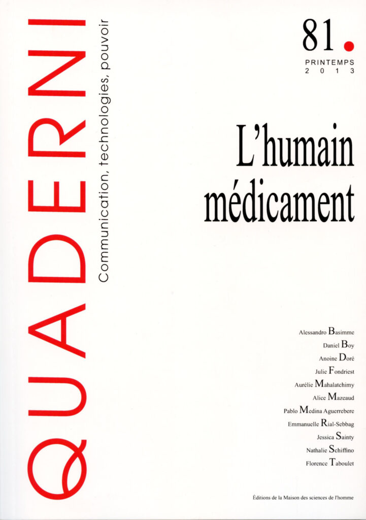 Quaderni, n° 81/printemps 2013