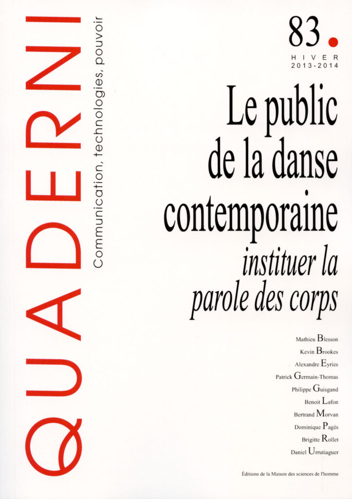 Quaderni, n° 83/ hiver 2013-2014