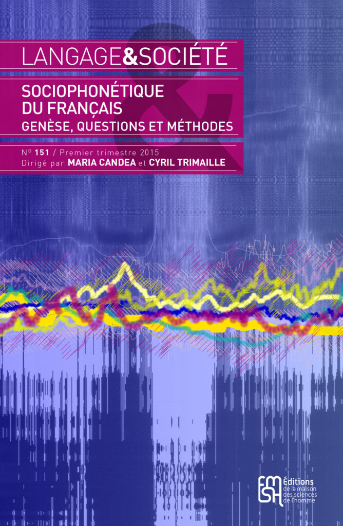 Langage et société, n° 151/premier trimestre 2015