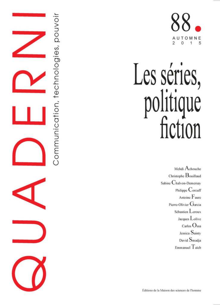 Quaderni, n° 88/ automne 2015
