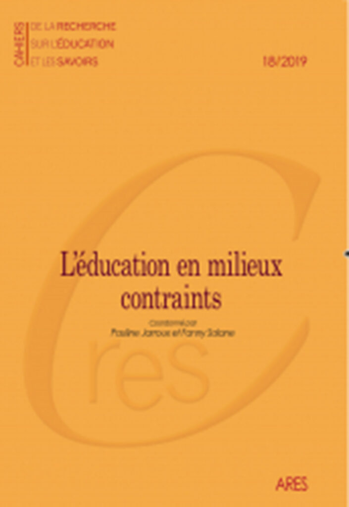 Cahiers de la recherche sur l'éducation et les savoir n°18/2019