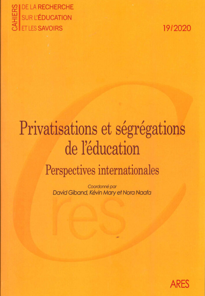 Cahiers de la recherche sur l'éducation et les savoir n°19/2020