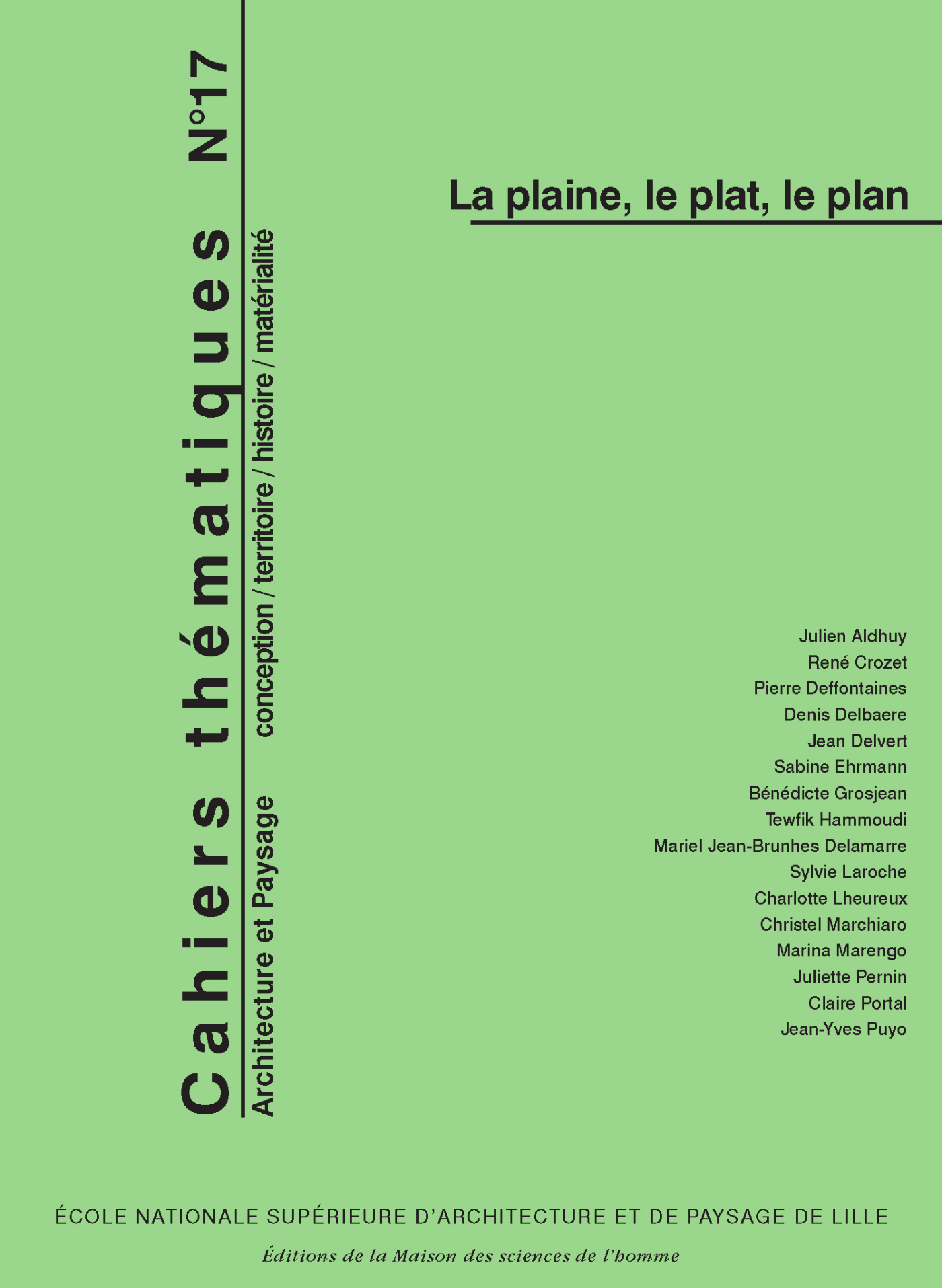 Cahiers thématiques, n° 17