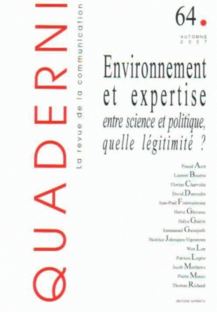 Quaderni, n° 64/automne 2007