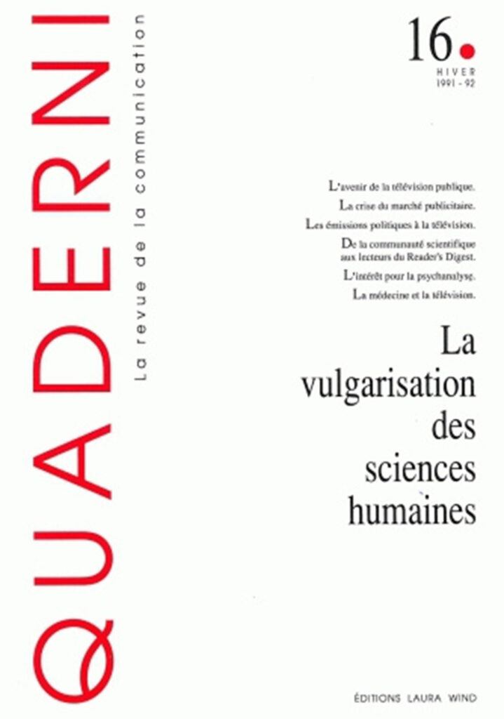 Quaderni, n° 16/hiver 1991-1992