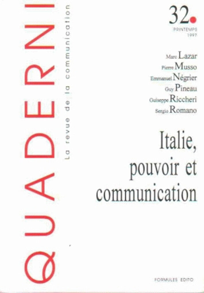 Quaderni, n° 32/printemps 1997