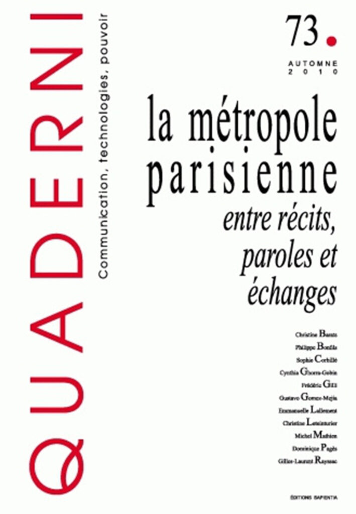 Quaderni, n° 73/automne 2010